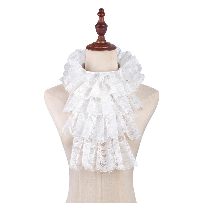 Women'S Victorian Era Accessories - Elegancki odpinany koronkowy żabot, zestaw kostiumowy