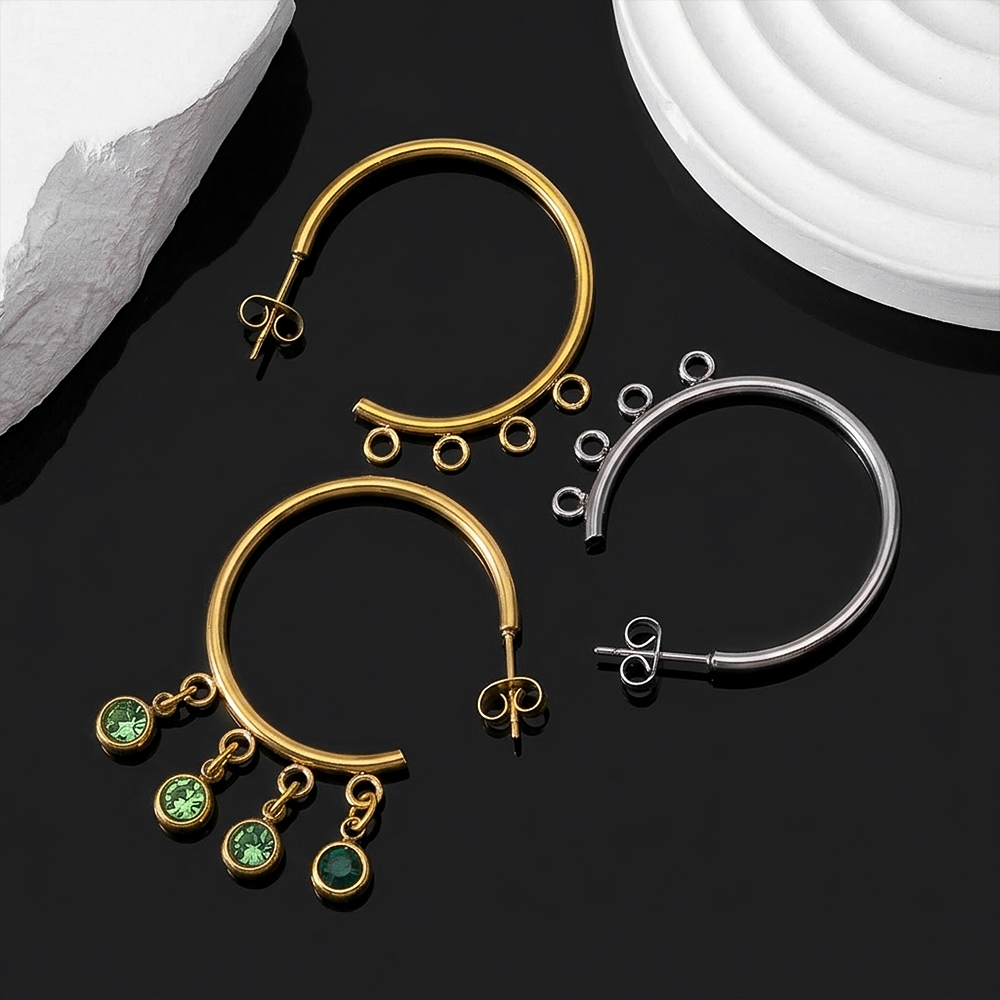 Women Accessories Gift Set - 10 szt. Stal Nierdzewna Pozłacana Złotem
