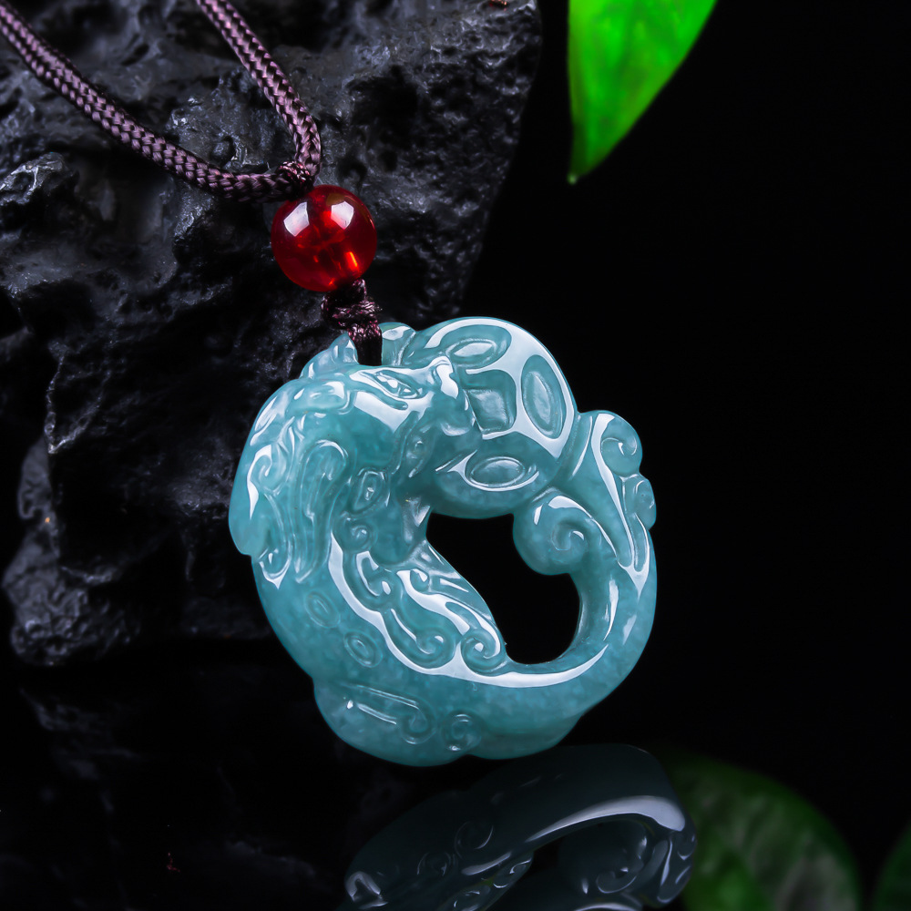 Women'S Accessories Designer - Prawdziwy jadeit birmański, wisiorek Pixiu, luksusowy