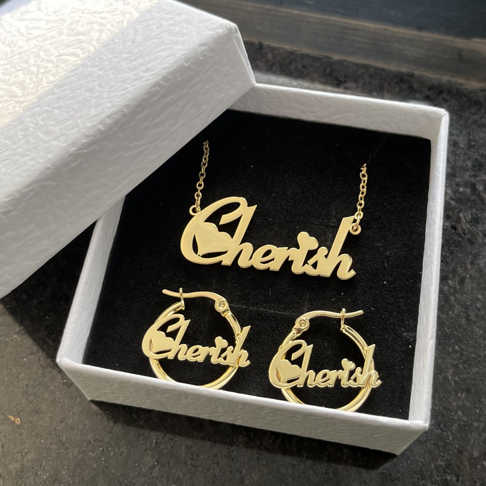 Women Accessories Gift Set - Zestaw biżuterii na zamówienie z kolczykiem