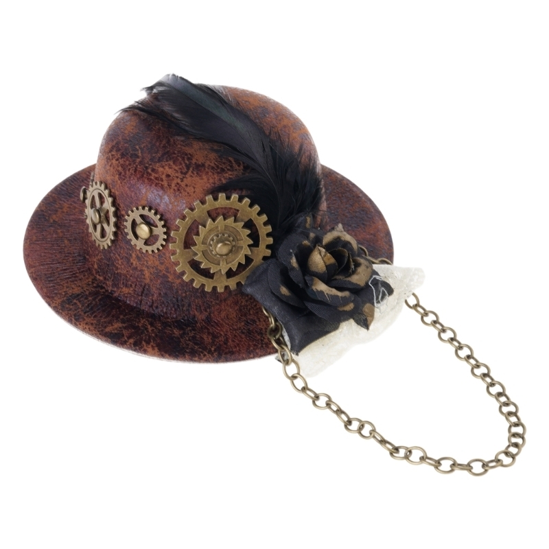 Women'S Victorian Era Accessories - Kobiety Halloween Gothic Mini Top Hat
