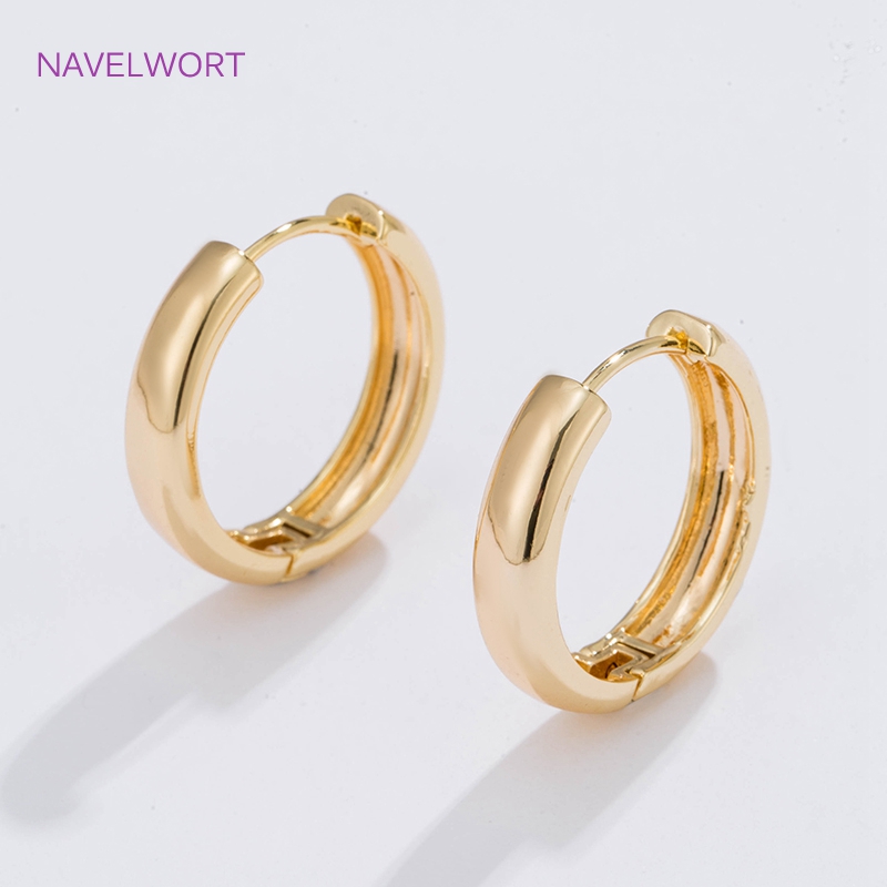Women Accessories Gift Set - 6 Rozmiarów Pozłacane Kolczyki Koła, Prezent