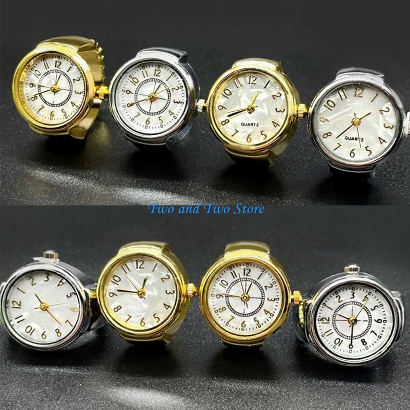 Women'S Accessories To Wear With Watch - HX6F Modny zegarek pierścionkowy z okrągłą