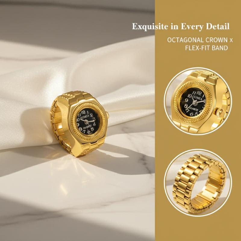 Women'S Accessories To Wear With Watch - Unikalne Punkowe Zegarki Kwarcowe z Kwadratową
