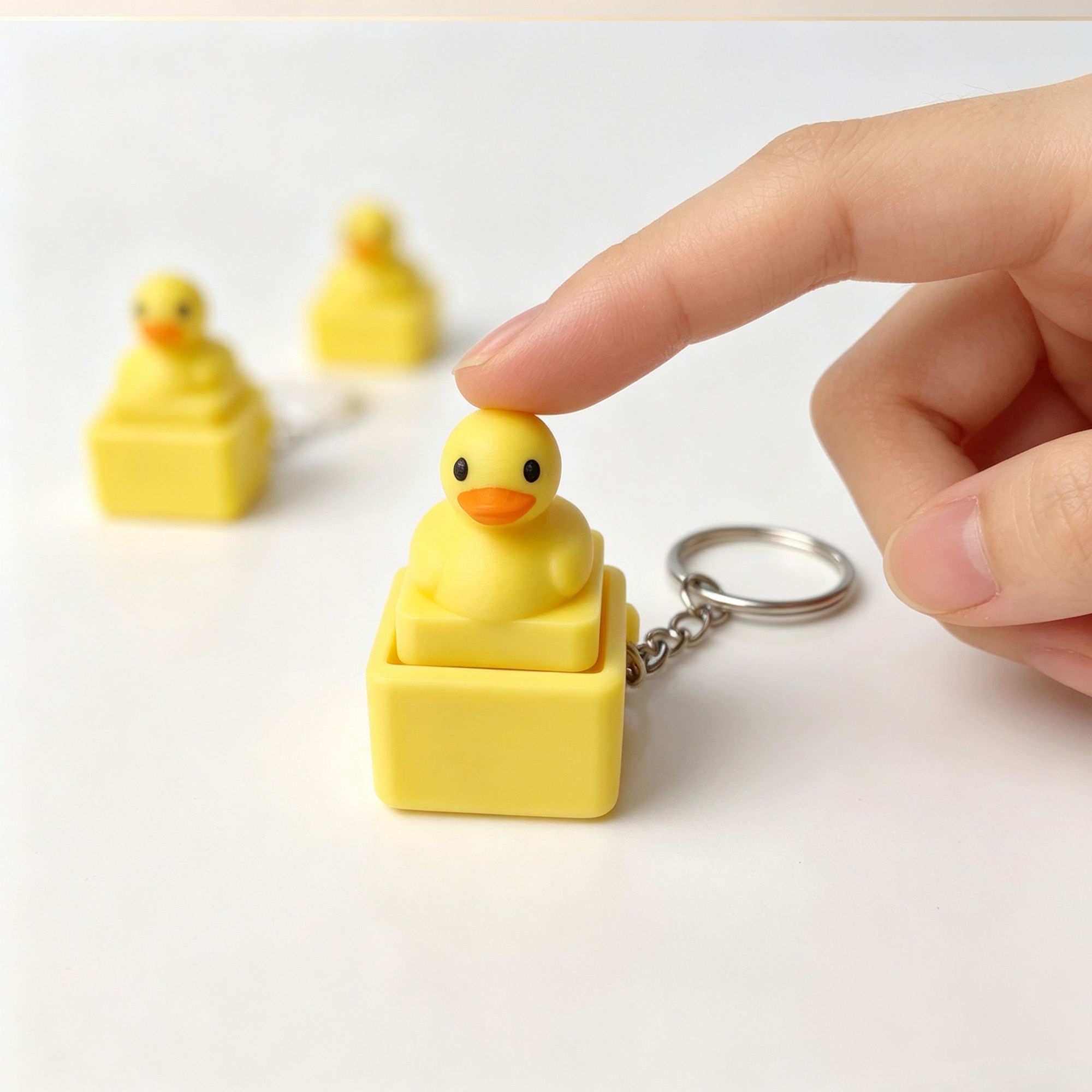 Women'S Key Accessories - Uroczy Żółty Kaczorek Brelok do Kluczy