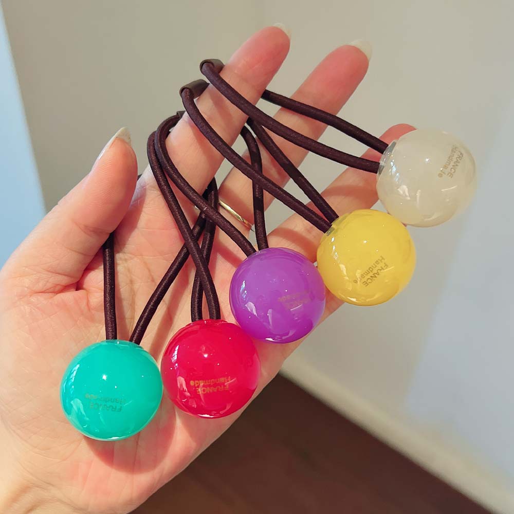 Women Accessories Wholesale China - Ins popularne kolorowe przezroczyste kulki elastyczna