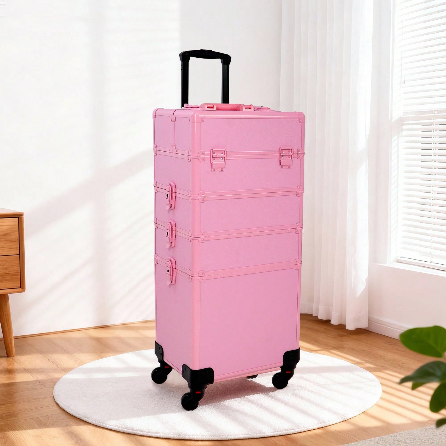Women Accessories Organizer - Profesjonalny kosmetyczny kuferek na kółkach 4