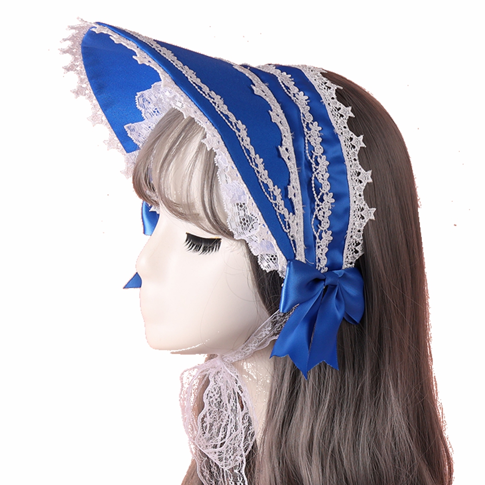 Women'S Victorian Era Accessories - Wiktoriańska Koronkowa Lolita Bonnetka Kapelusz Ozdoba