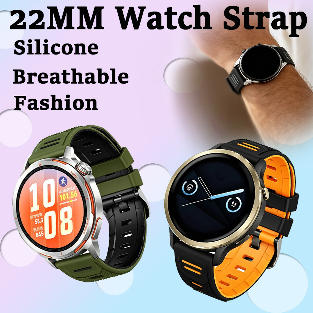 Women'S Accessories To Wear With Watch - 22mm Silikonowy Pasek do Zegarka Oddychający