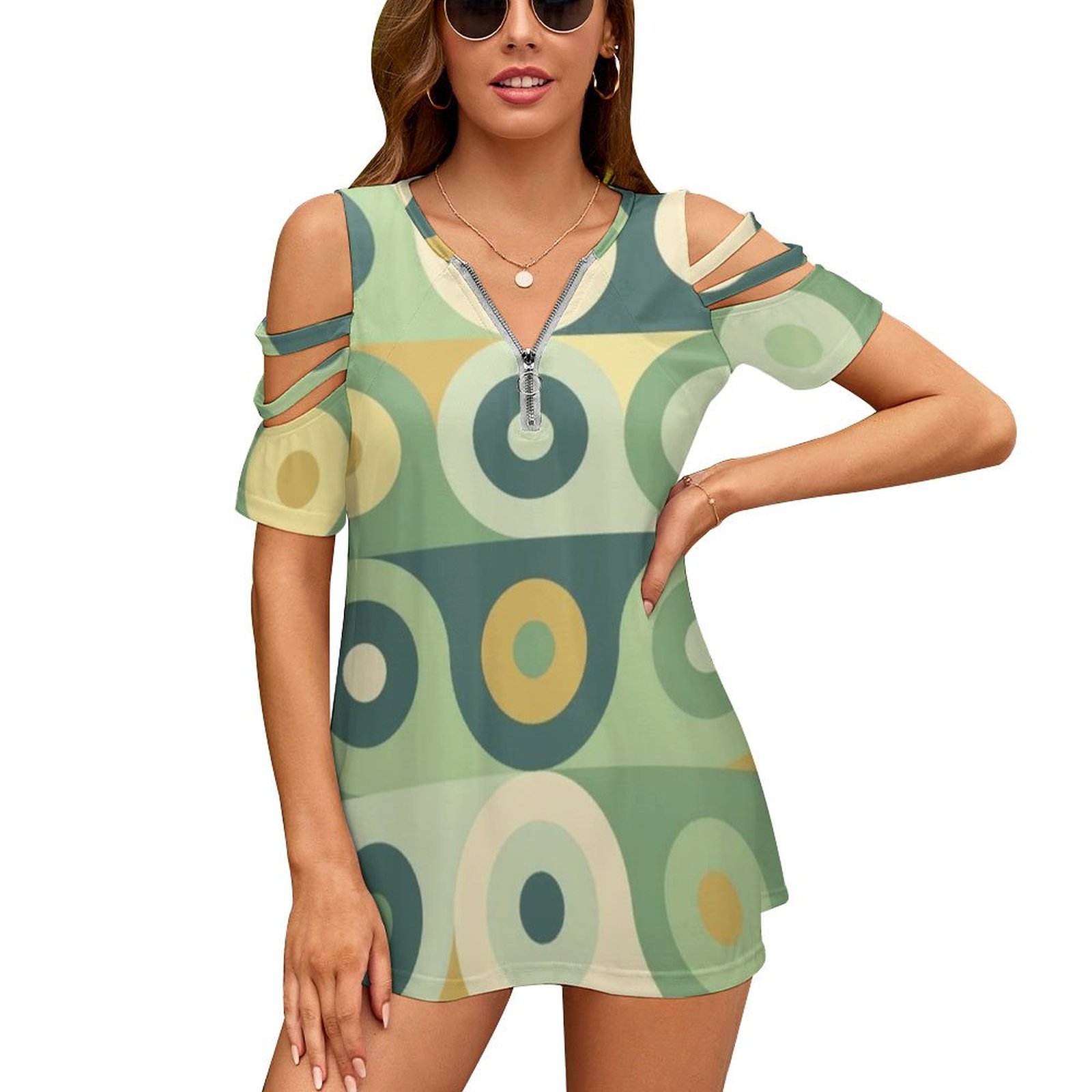 Groovy 70's Pattern Women Zipp – Women'S Accessories In The 70S recenzja i cena
