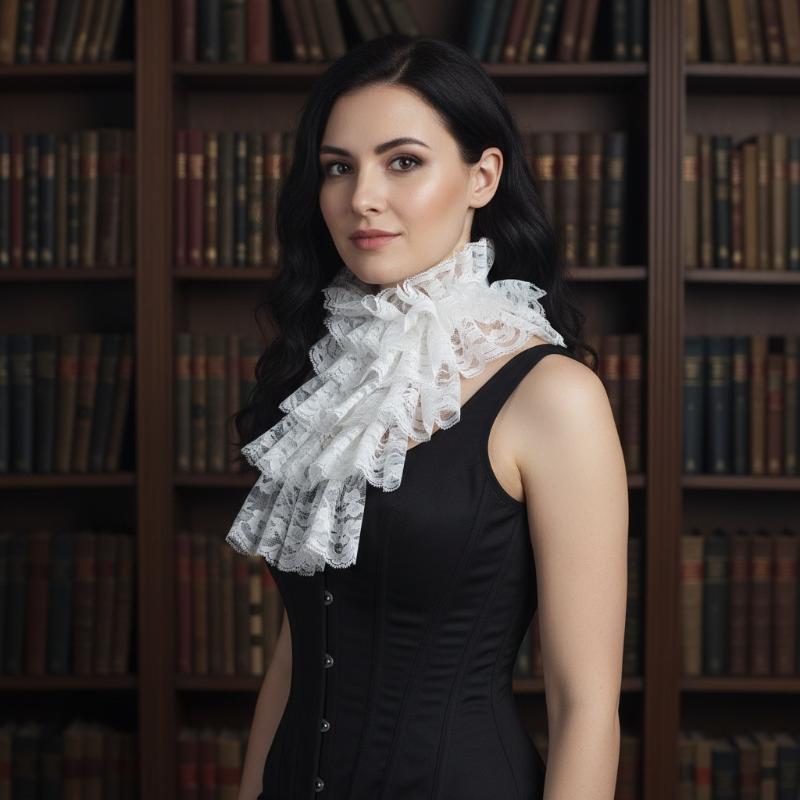 Elegancki odpinany koronkowy ż – Women'S Victorian Era Accessories recenzja i cena