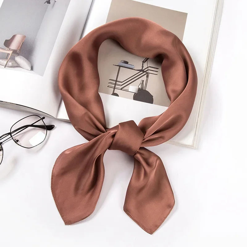 Satynowy szalik damski 70 cm,  – Women Accessories Wholesale China recenzja i cena