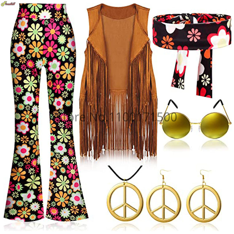 2023 kostium Halloween hipis d – Women'S Accessories In The 70S recenzja i cena
