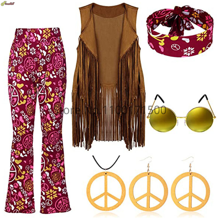 2023 kostium Halloween hipis d – Women'S Accessories In The 70S recenzja i cena