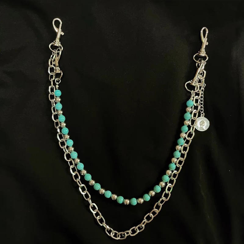 Metalowe Punk Rockowe Warstwow – Women'S Jeans Accessories Chain recenzja i cena
