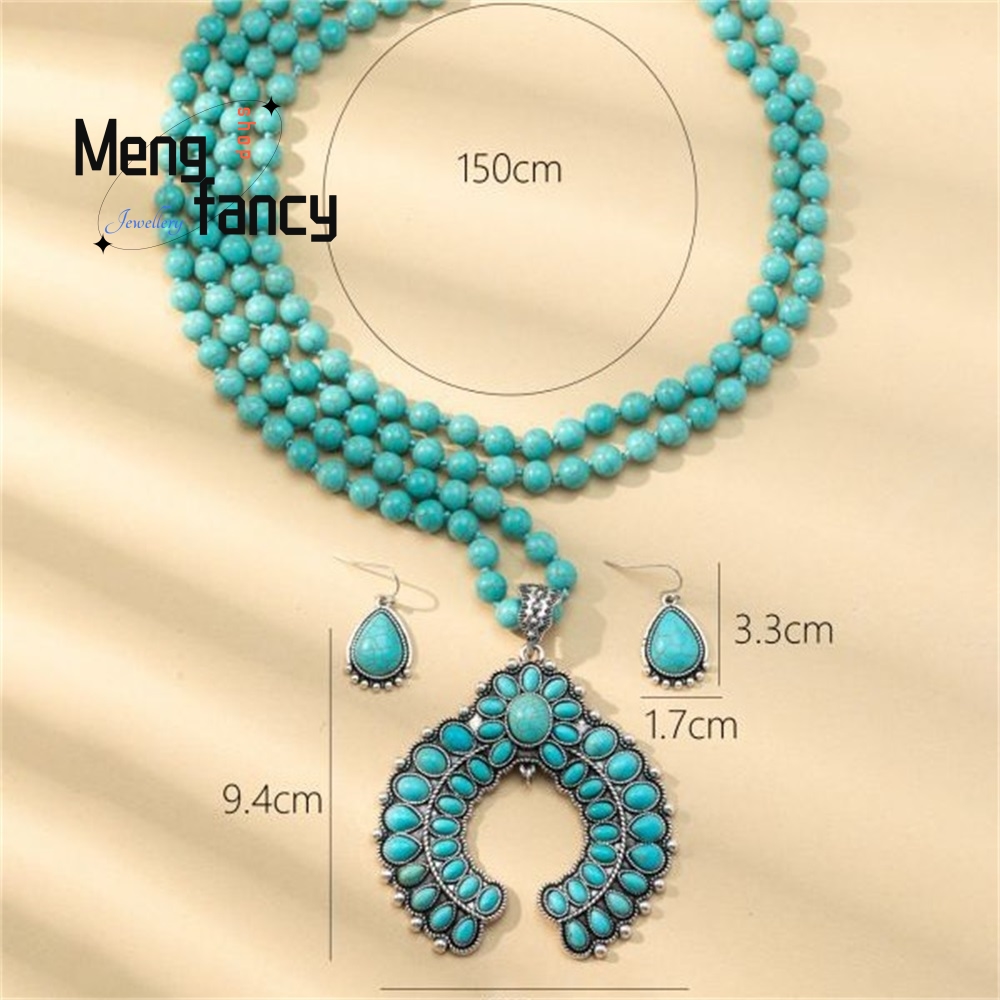 Retro Kolczyki Kwiaty Trzywars – Layered Necklace Set recenzja i cena