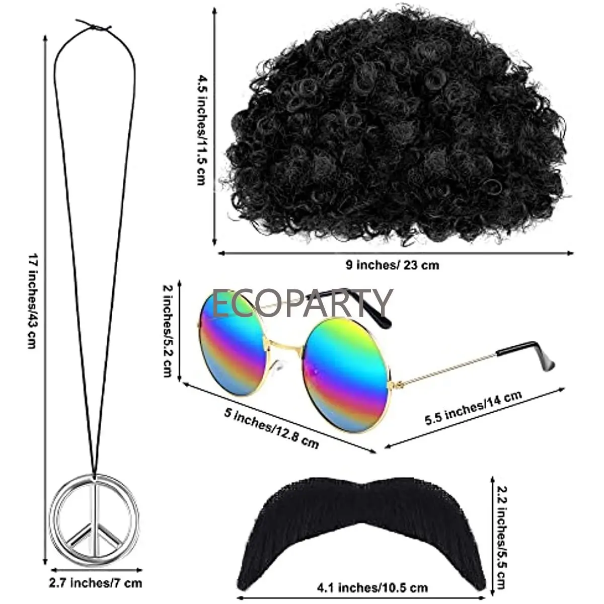 Akcesoria do kostiumu hippie L – Women'S Accessories In The 70S recenzja i cena
