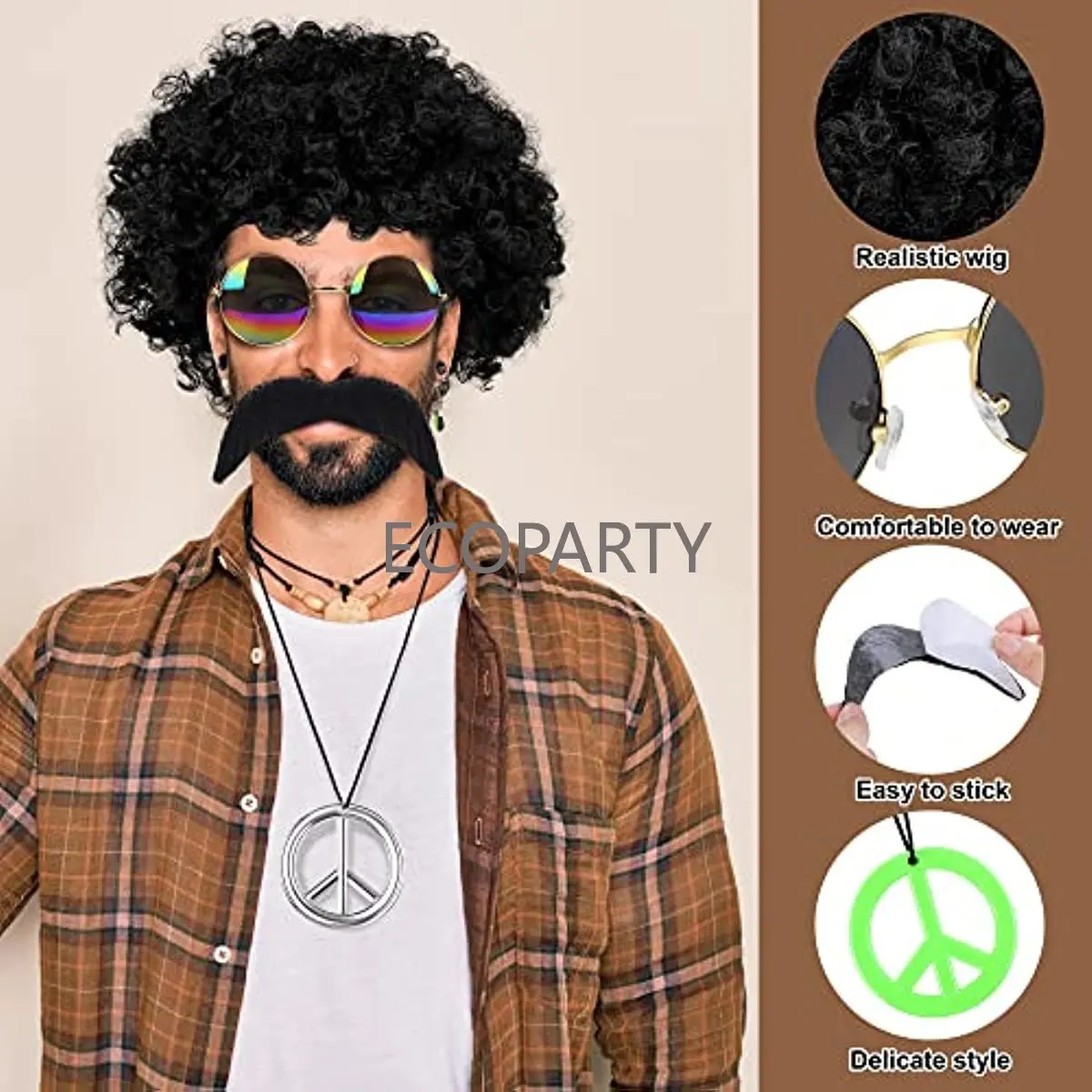 Akcesoria do kostiumu hippie L – Women'S Accessories In The 70S recenzja i cena