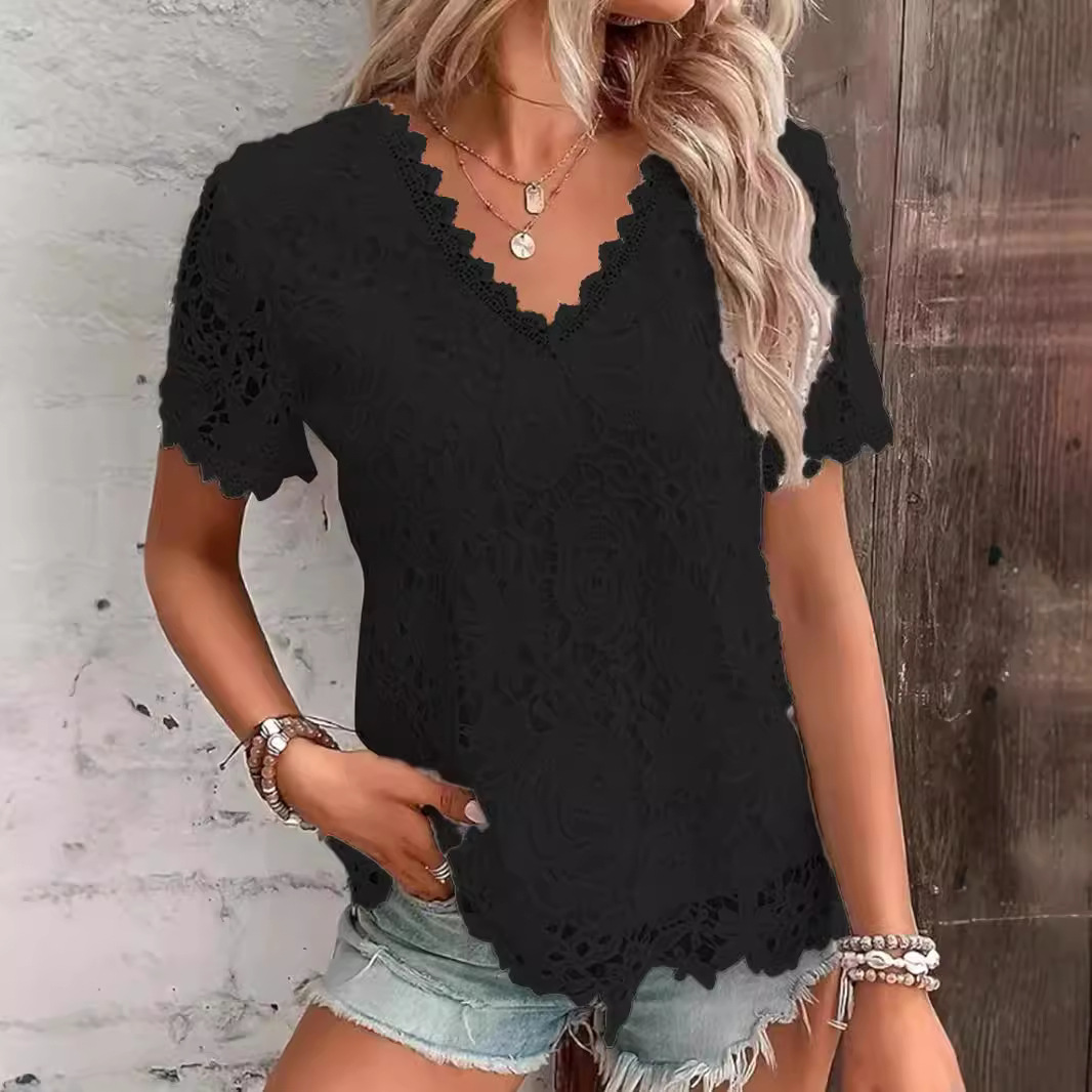 Letnia koszula damska Biała ko – Layered Necklace Set recenzja i cena