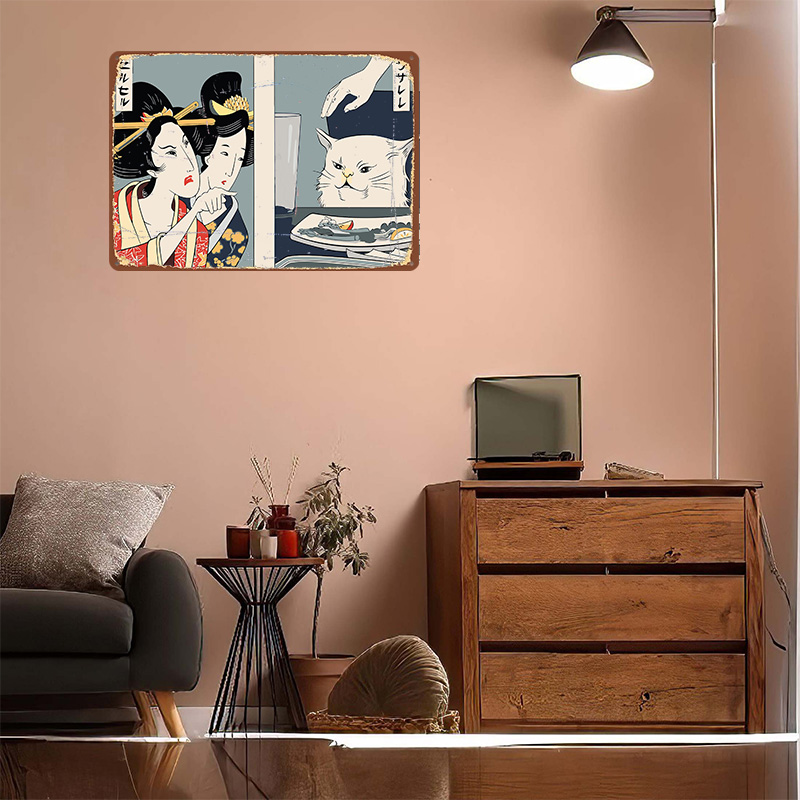 Kobieta krzycząca na kota, pla – Women Accessories Poster recenzja i cena