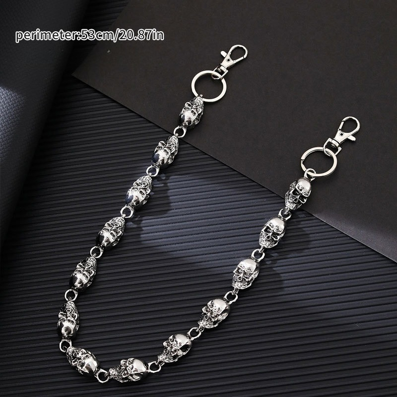 Brelok do kluczy z czaszką, ła – Women'S Jeans Accessories Chain recenzja i cena