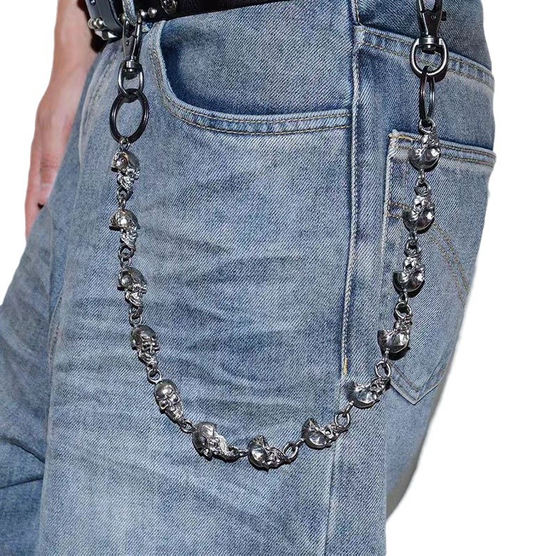 Brelok do kluczy z czaszką, ła – Women'S Jeans Accessories Chain recenzja i cena