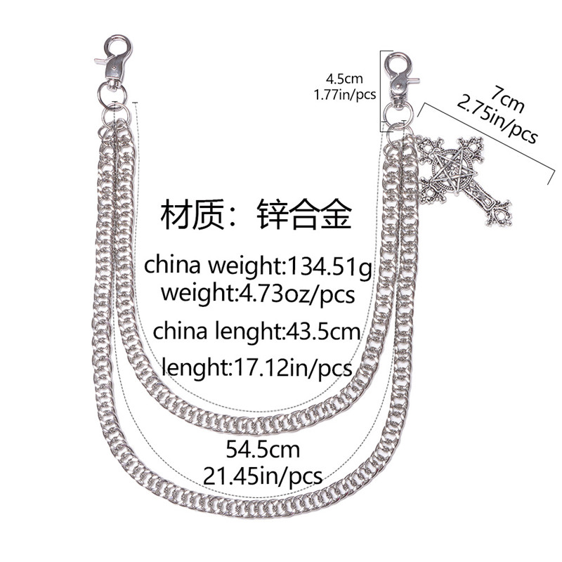 Moda Punk Metalowy łańcuszek d – Women'S Jeans Accessories Chain recenzja i cena