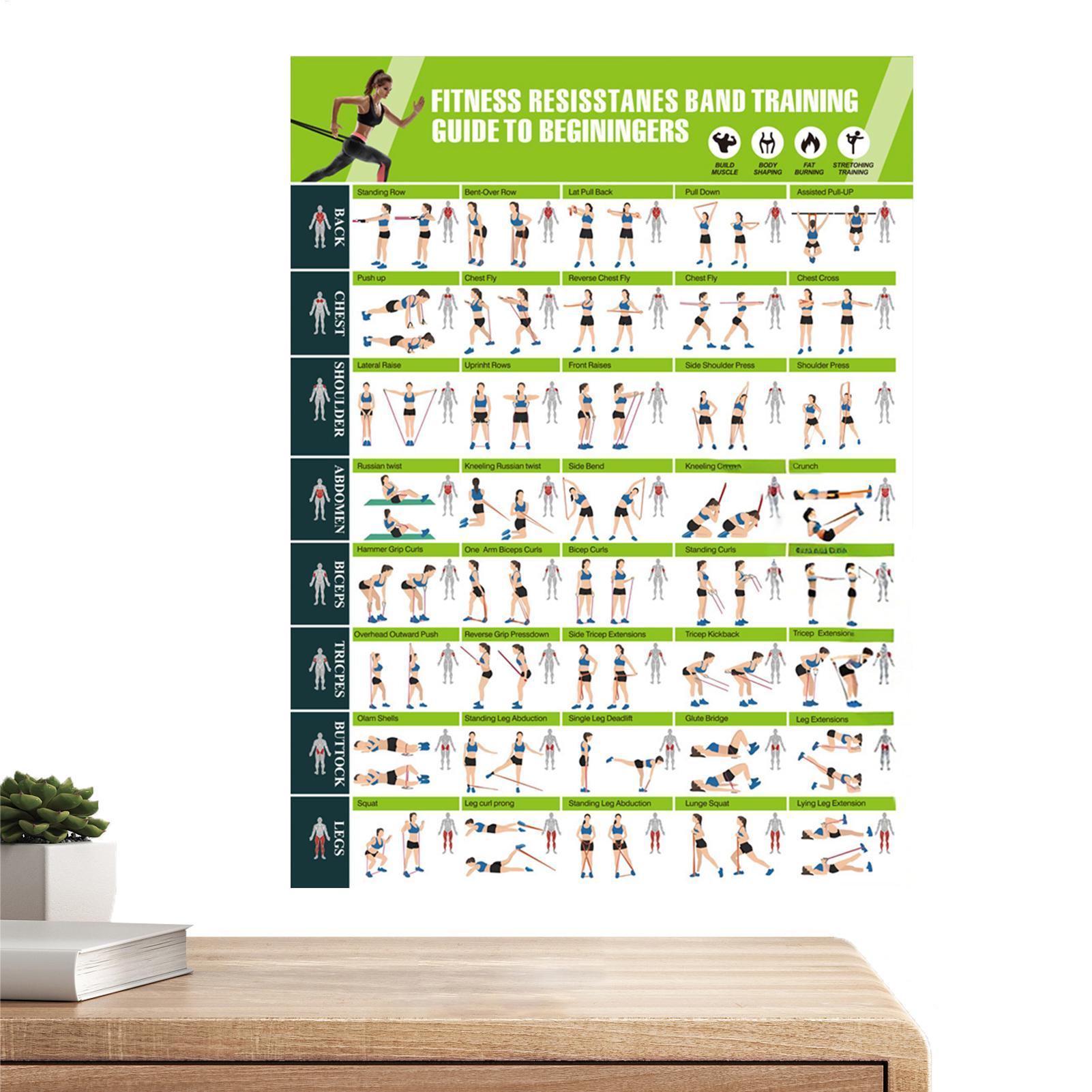 Plakaty z ćwiczeniami, gumy op – Women Accessories Poster recenzja i cena