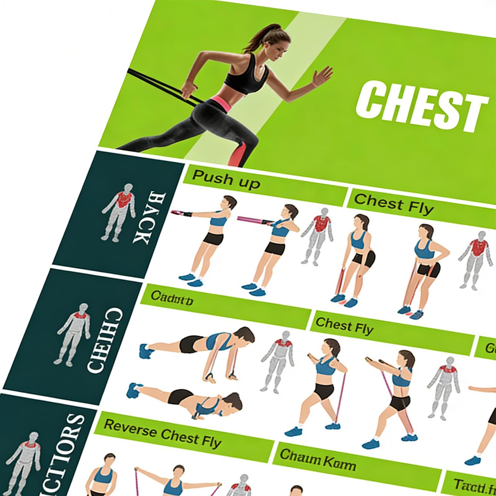 Plakaty z ćwiczeniami, gumy op – Women Accessories Poster recenzja i cena