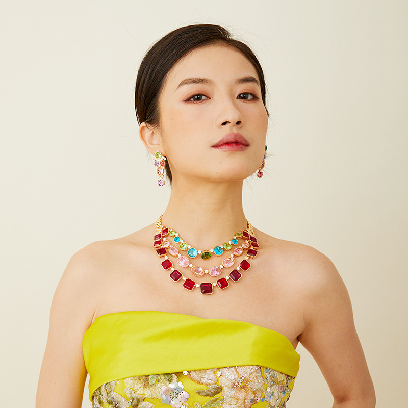 Europejski Amerykański Styl Ko – Layered Necklace Set recenzja i cena