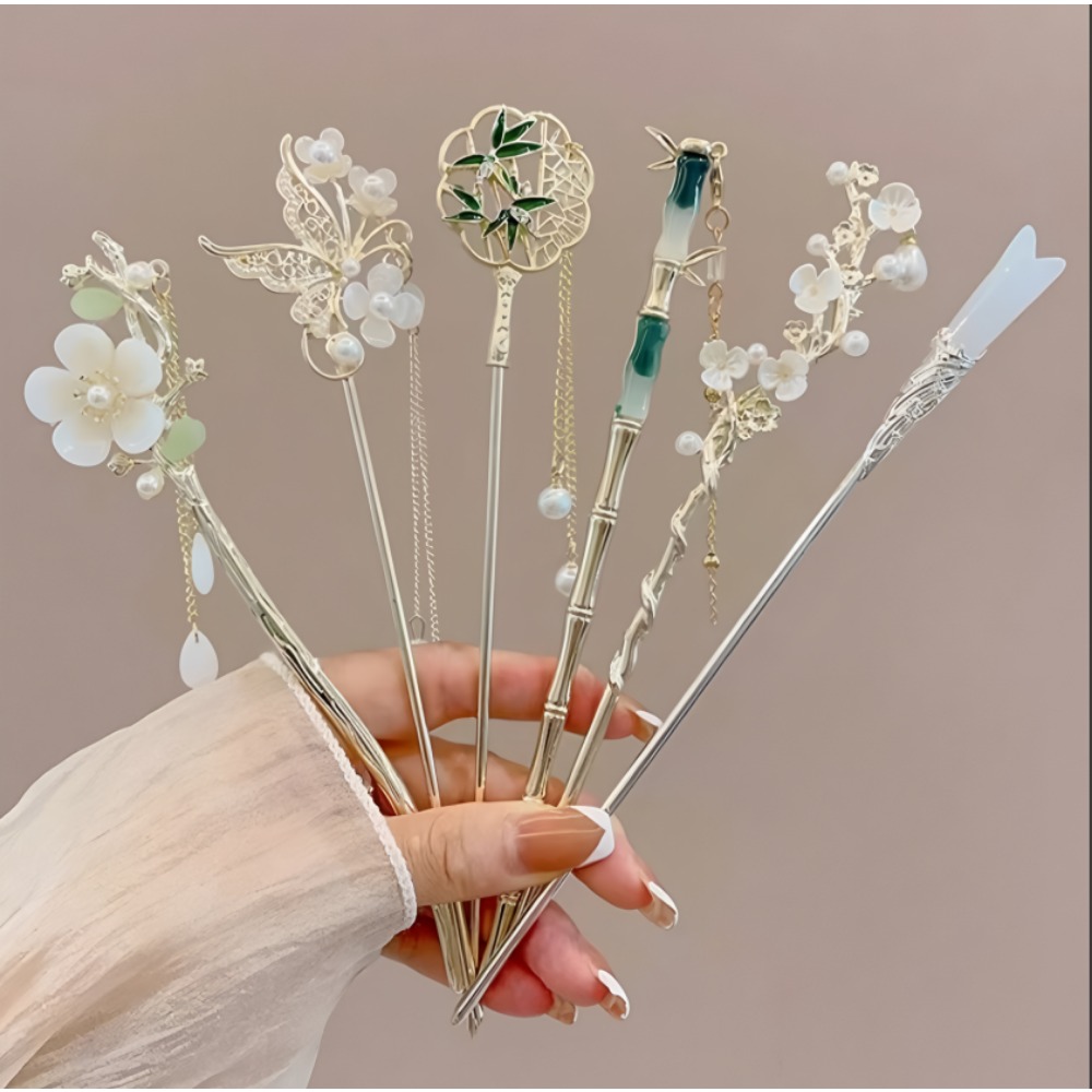 1/6 szt. Elegancka chińska spi – Women'S Accessories Designer recenzja i cena