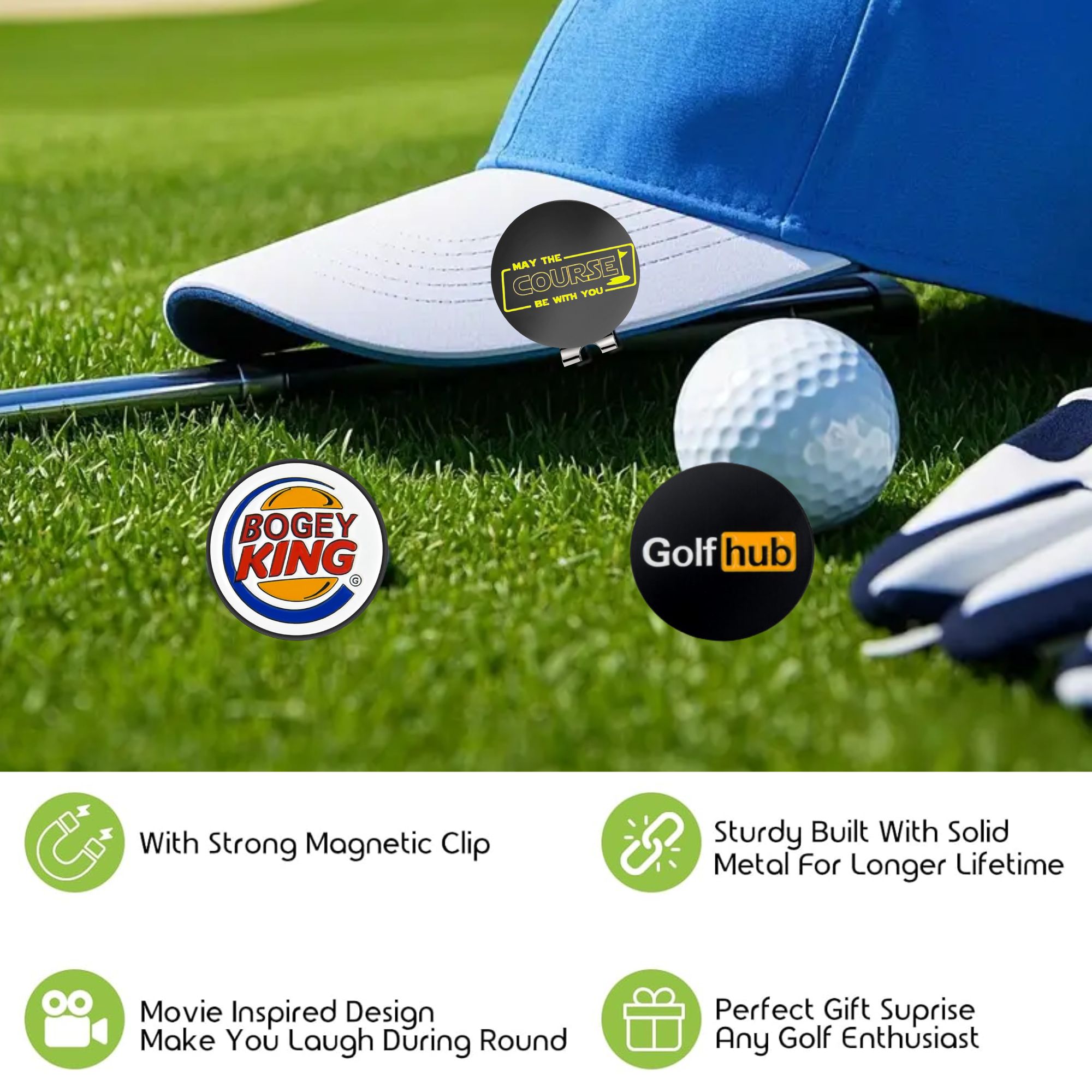 3 szt. Zabawne markery do piłe – Women'S Golf Accessories recenzja i cena