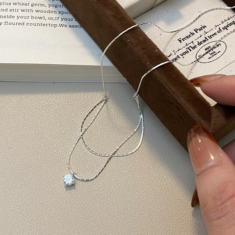 Naszyjnik damski ze srebra pró – Layered Necklace Set recenzja i cena