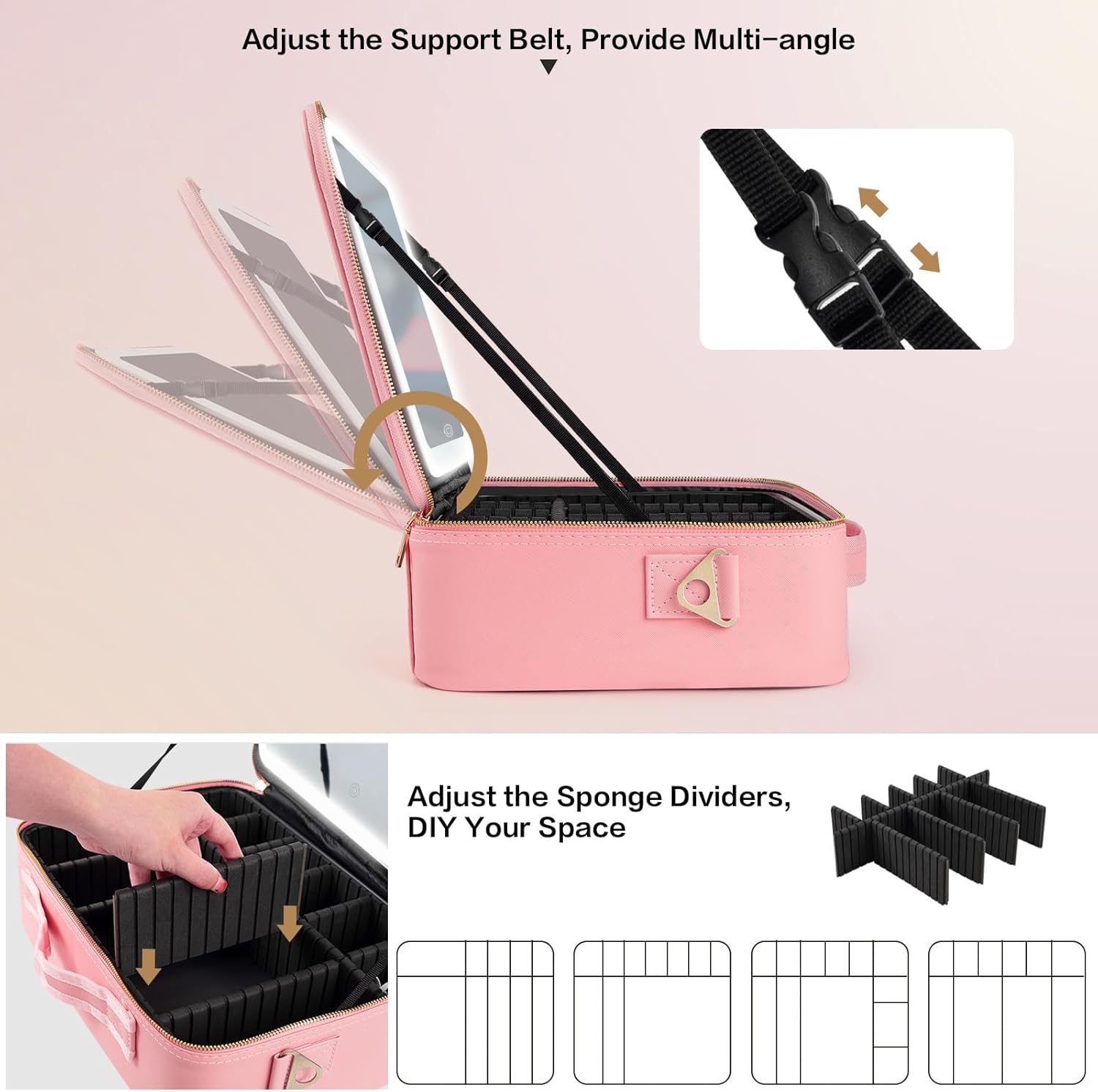 Duża kosmetyczka z lustrem LED – Women Accessories Organizer recenzja i cena